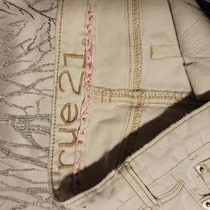 Tan straight leg pants